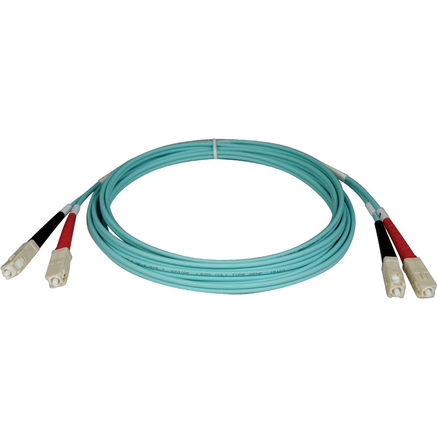 Eaton Tripp Lite Series 10Gb Duplex Multimode 50/125 OM3 LSZH Fiber Patch Cable (SC/SC) - Aqua, 5M (16 ft.)