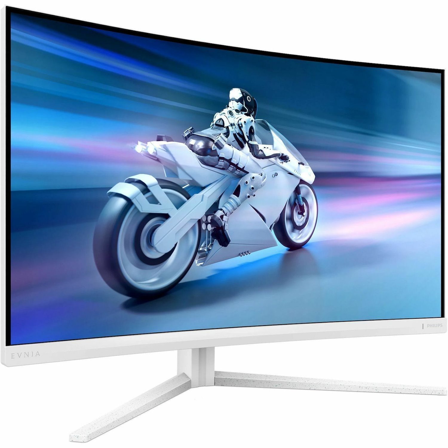 Evnia 32M2C5501 32" Class WQHD Curved Screen Gaming LED Monitor - 16:9 - White