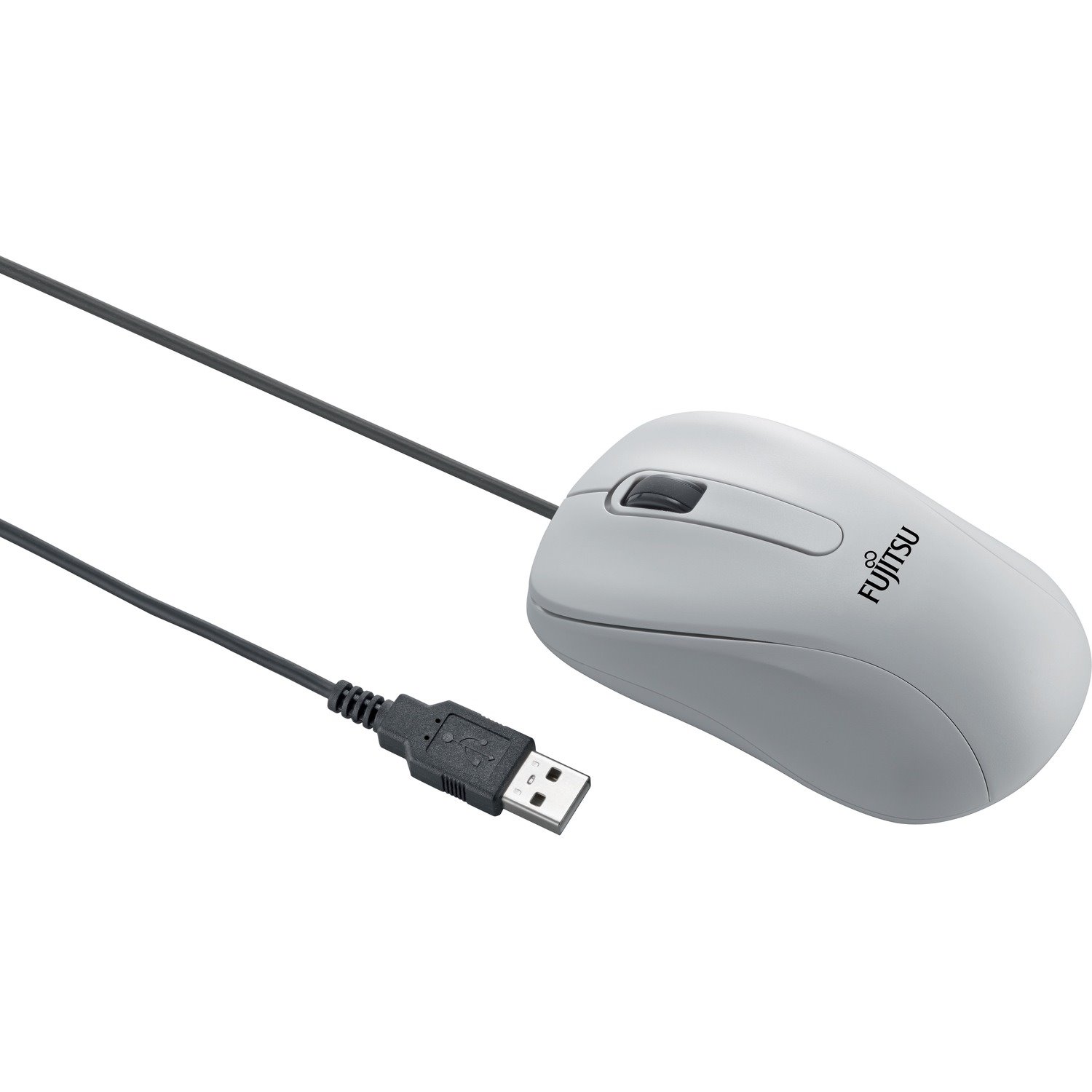 Fujitsu M520 Mouse - USB - Optical - 3 Button(s) - Grey