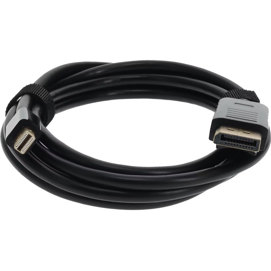 3ft (1m) Mini-DisplayPort Male to DisplayPort Male Black Adapter Cable