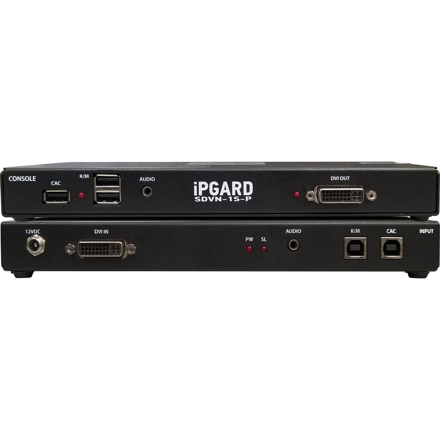 iPGARD Secure 1-Port, Single-Head DVI KVM Switch with Dedicated CAC Port & 4K Support