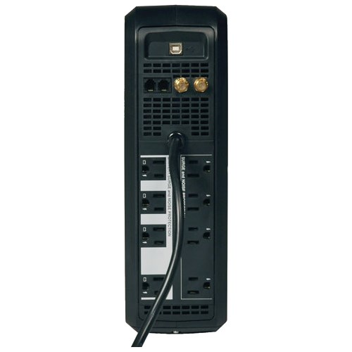 Tripp Lite by Eaton TAA-Compliant SmartPro LCD 120V 1000VA 500W Line-Interactive UPS, AVR, Tower, USB, TEL/DSL/Coax Protection, 8 Outlets