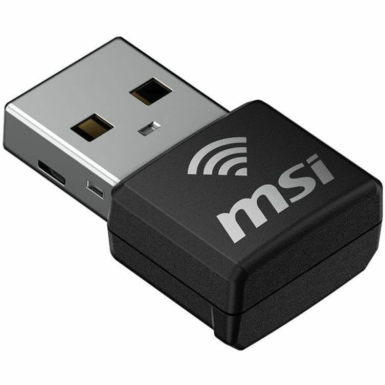 MSI GUAX18N IEEE 802.11 a/b/g/n/ac/ax Dual Band Wi-Fi Adapter for Computer/Notebook