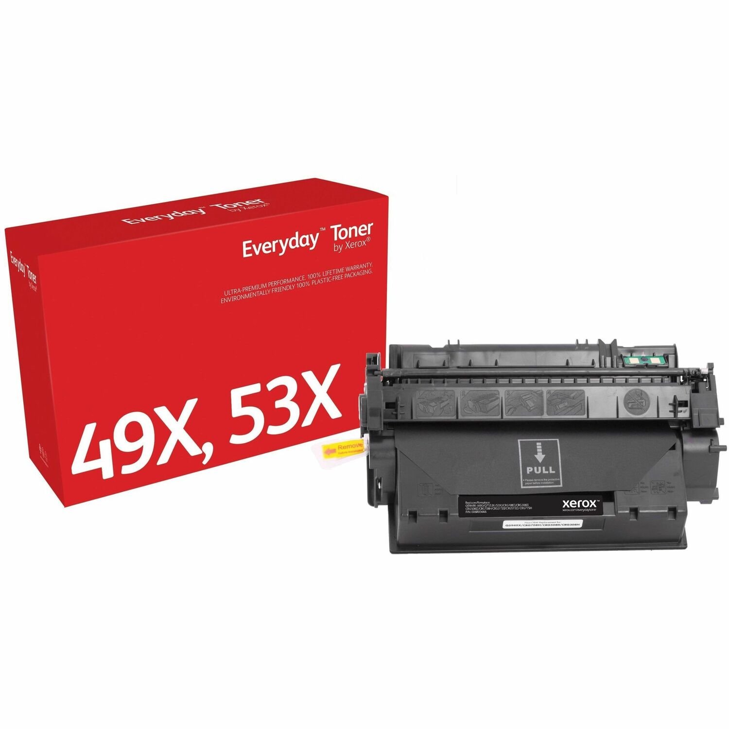 Xerox Everyday High Yield Laser Toner Cartridge 53X, 49X - Black - 1 / Pack