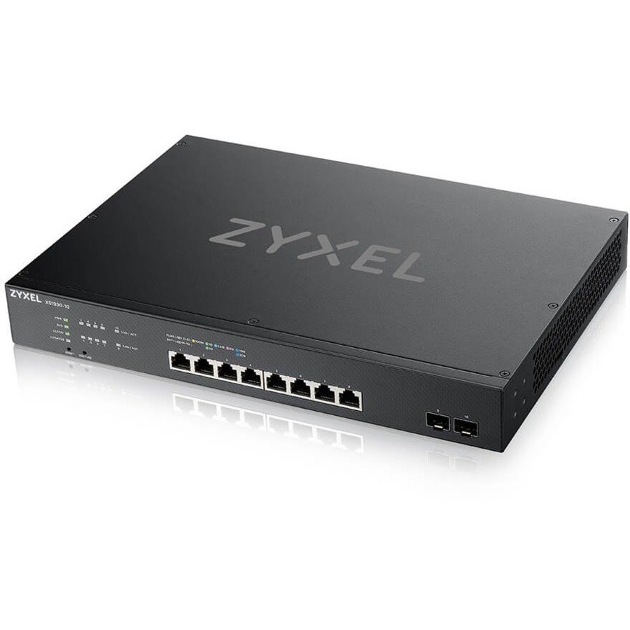 ZYXEL XS1930-10 8-Port 10G Multi-Gigabit L3 Smart Nebula Cloud Managed Switch with 2 10G SFP+ Uplinks