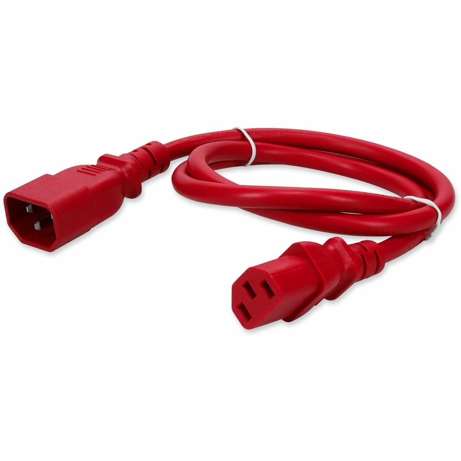 Proline 6ft C14 to C13 14AWG 15A 100-250V Red Power Extension Cable