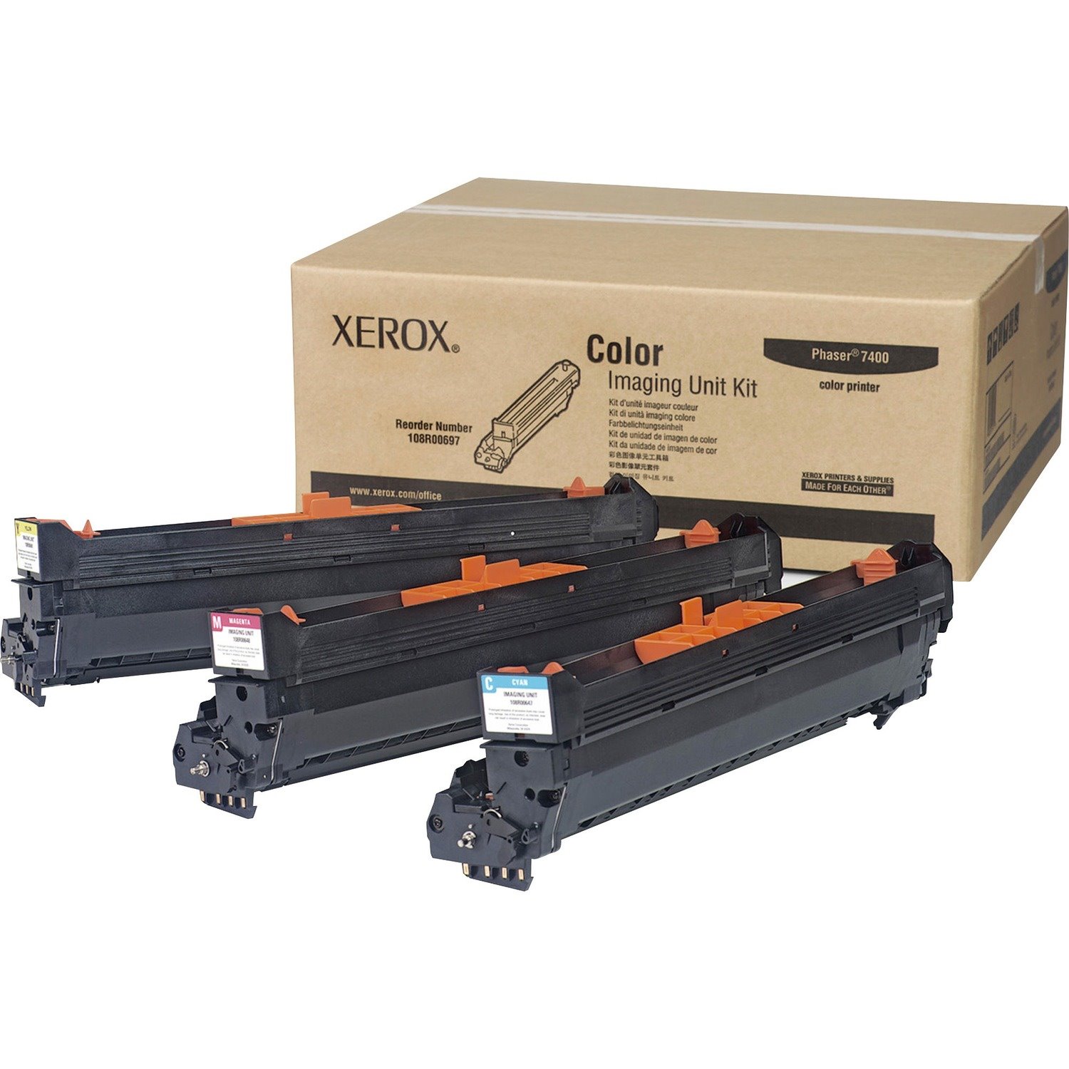 Xerox 108R00697 Laser Imaging Drum - Cyan, Magenta, Yellow