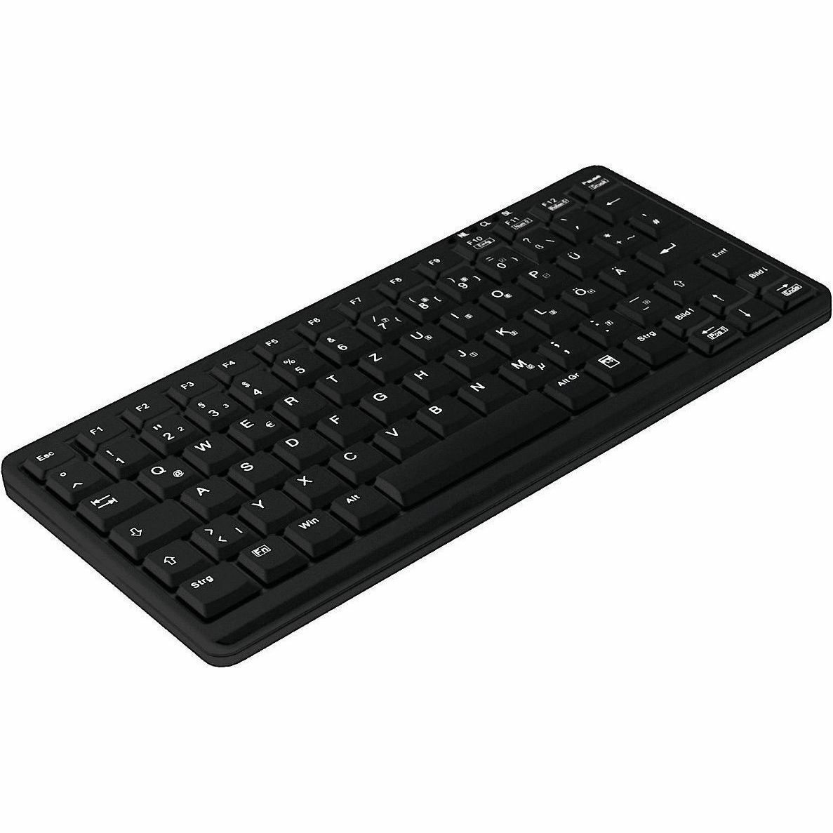 Active Key Keyboard - Cable Connectivity - USB 1.1 Interface - Black