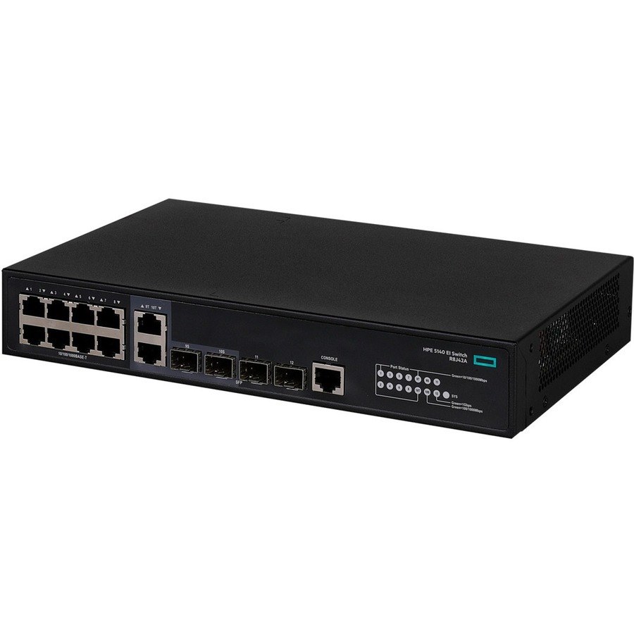 HPE FlexNetwork 5140 EI 10 Ports Manageable Layer 3 Switch - Gigabit Ethernet, 10 Gigabit Ethernet - 10/100/1000Base-T, 10GBase-X