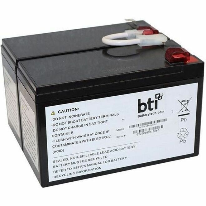 BTI APCRBC113-SLA113 12V 2-CELL SEALED LEAD ACID BATTERY FOR APCRBC113 - 2 YR WARRANTY