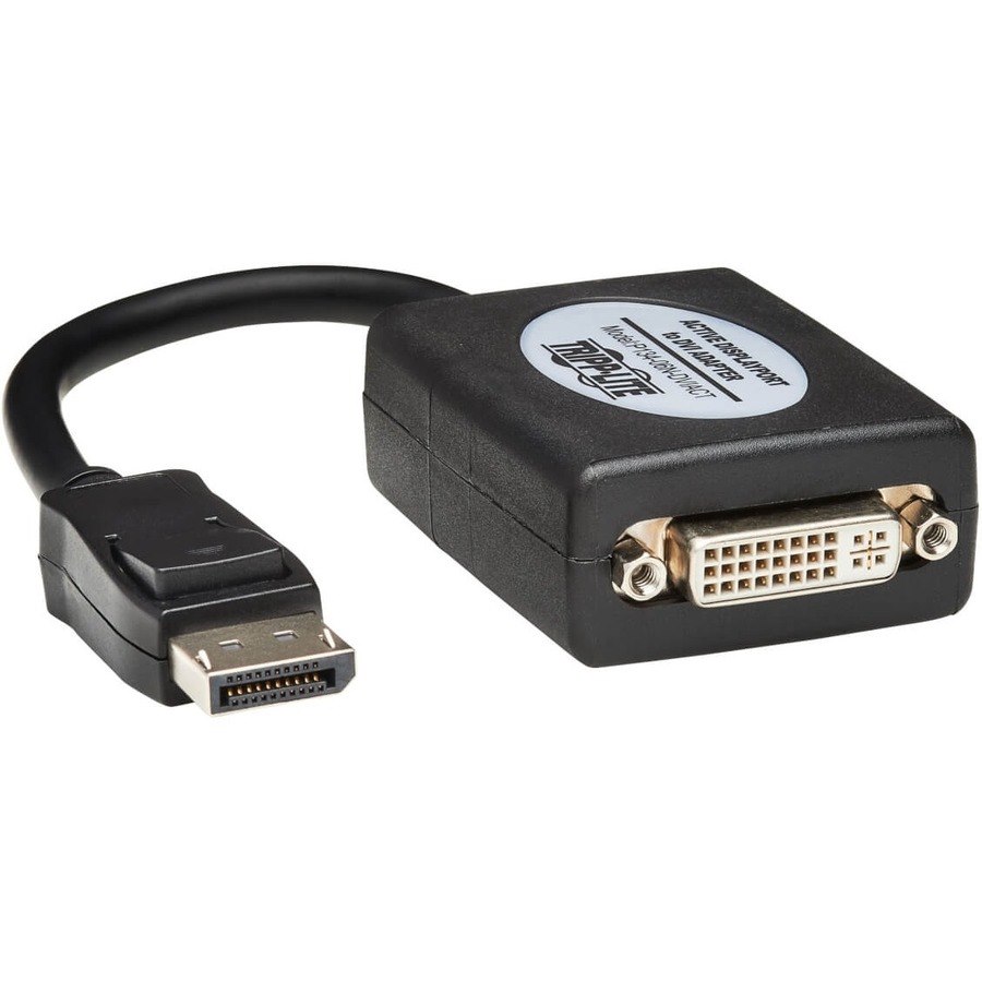 Tripp Lite by Eaton DisplayPort to DVI Active Adapter Video Converter (M/F), 6-in. (15.24 cm)