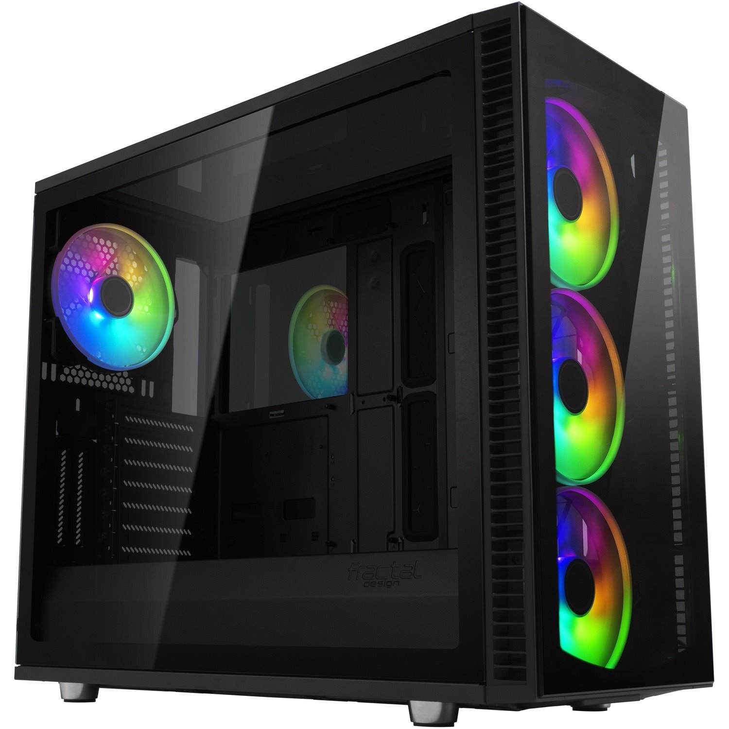 Fractal Design Define S2 Vision RGB Computer Case - EATX, ATX Motherboard Supported - Tempered Glass - Black