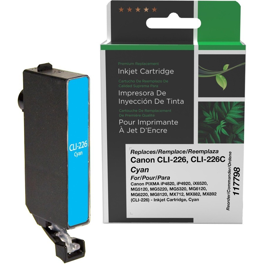 Clover Imaging Remanufactured Cyan Ink Cartridge for Canon CLI-226 (4547B001)