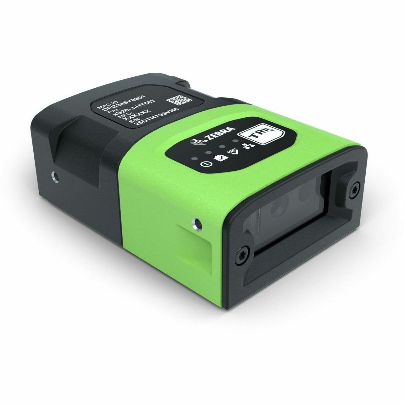 Zebra FS20 Rugged Industrial, Logistics Fixed Mount Barcode Scanner - Cable Connectivity - Industrial Green