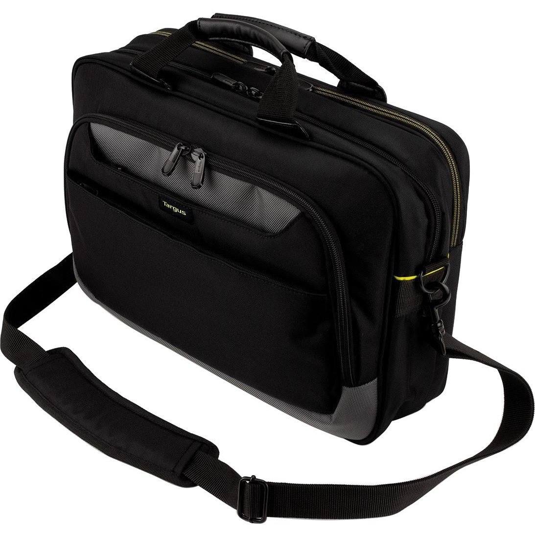 Targus City Gear TCG460 Carrying Case (Messenger) for 15.6" Notebook - Black, Gray