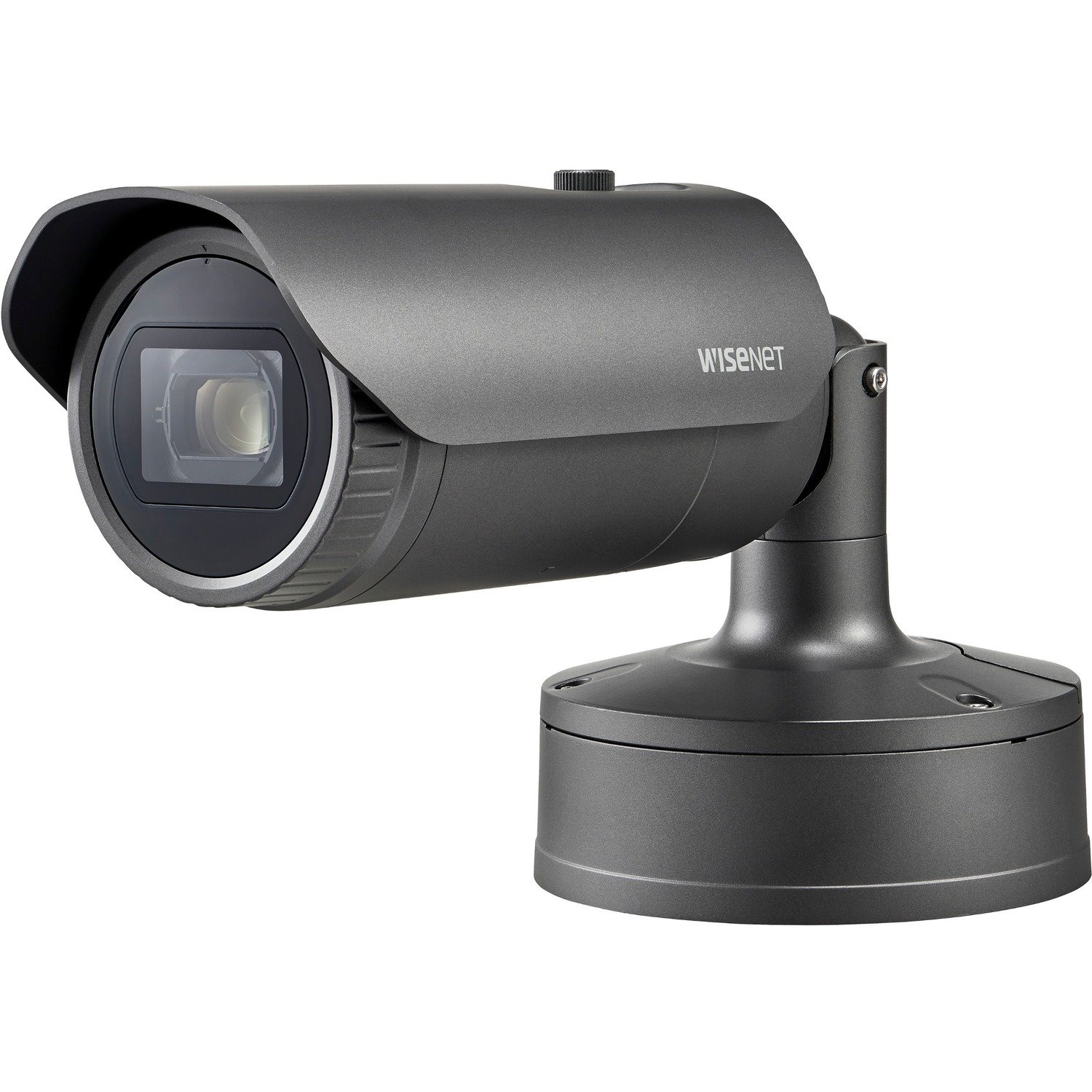 Wisenet XNO-6120R 2 Megapixel Indoor/Outdoor Full HD Network Camera - Color - Bullet - Dark Gray