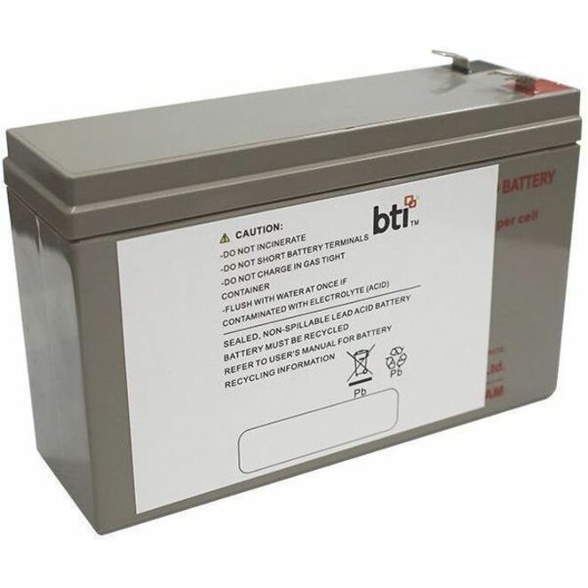 BTI APCRBC154-TAA 12V 1-CELL LEAD ACID UPS BATTERY REPLACES APCRBC154, RBC154 (TAA-Compliant) - 2 YR WARRANTY