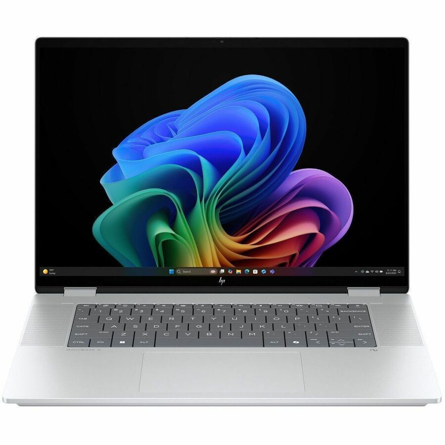 HP OmniBook X Flip 16-as0001TU 16" Touchscreen Convertible Copilot+ PC 2 in 1 Notebook - WUXGA - Intel Core Ultra 7 258V - 32 GB - 1 TB SSD - Glacier Silver