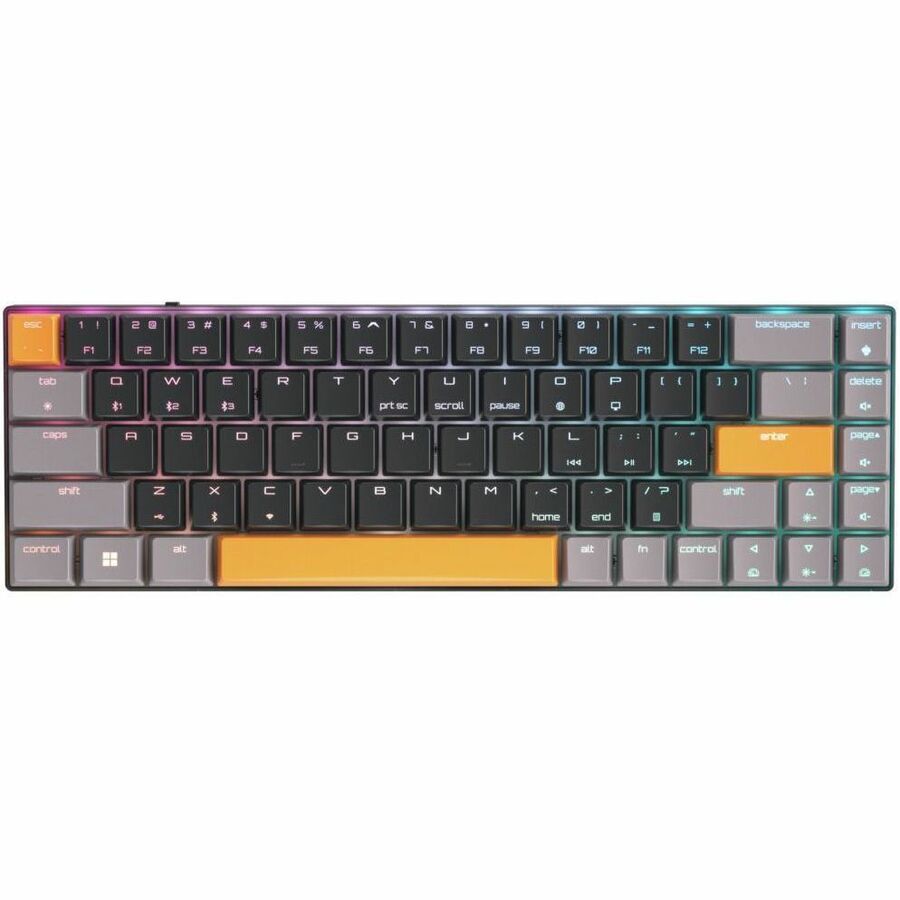 CHERRY MX-LP 2.1 Gaming-toetsenbord - Compact - Bedraad/draadloos Verbinding - USB type A Interface - RGB LED - Engels - QWERTY indeling - Zwart