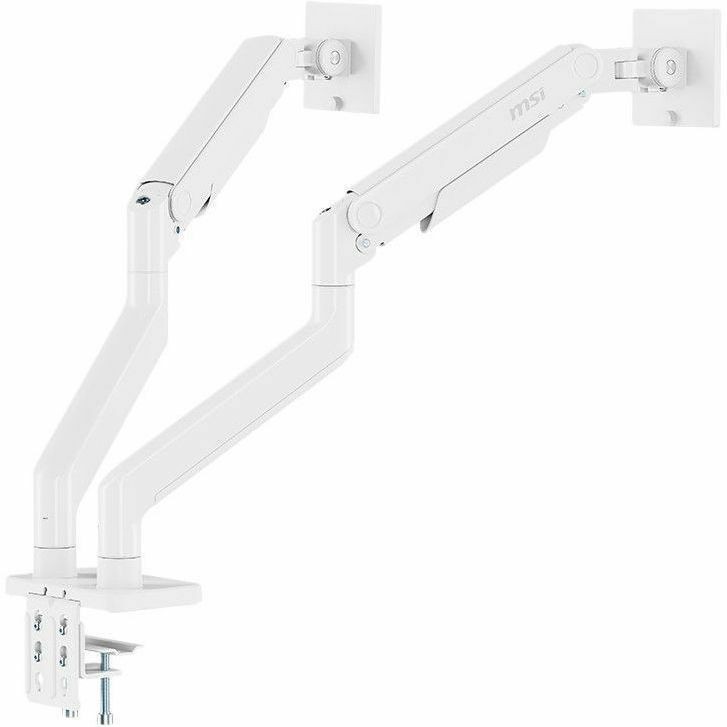 MSI Mounting Arm for Monitor, Flat Panel Display, Curved Screen Display, Display - Matte White