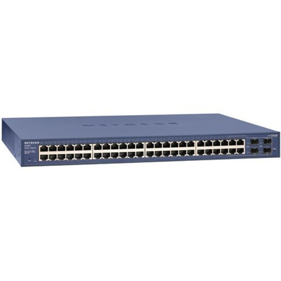 Netgear ProSafe GS748T 48 Ports Manageable Ethernet Switch - Gigabit Ethernet - 10/100/1000Base-T