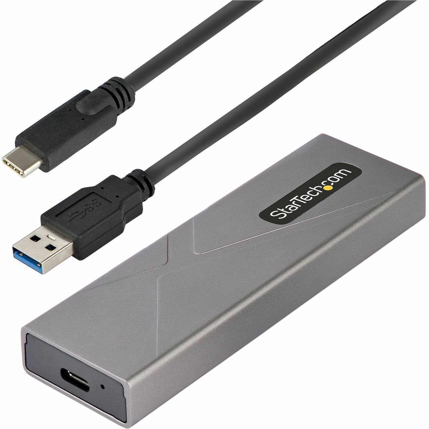StarTech.com USB-C M.2 Externes Gehäuse f&uuml;r NVMe und SATA M.2, USB-C/USB-A auf M.2 SSD, 10Gbit/s, M/B+M key, Aluminiumgehäuse, werkzeuglos