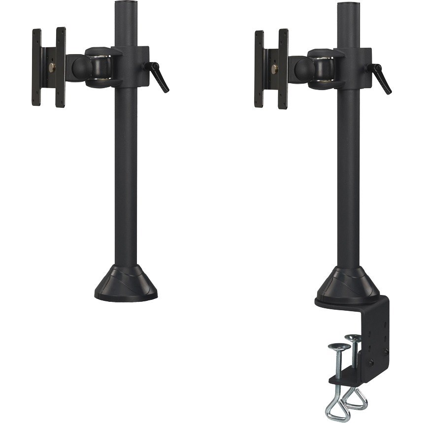Newstar Tilt/Turn/Rotate Desk Mount (clamp & grommet) for 10-30" Monitor Screen, Height Adjustable - Black