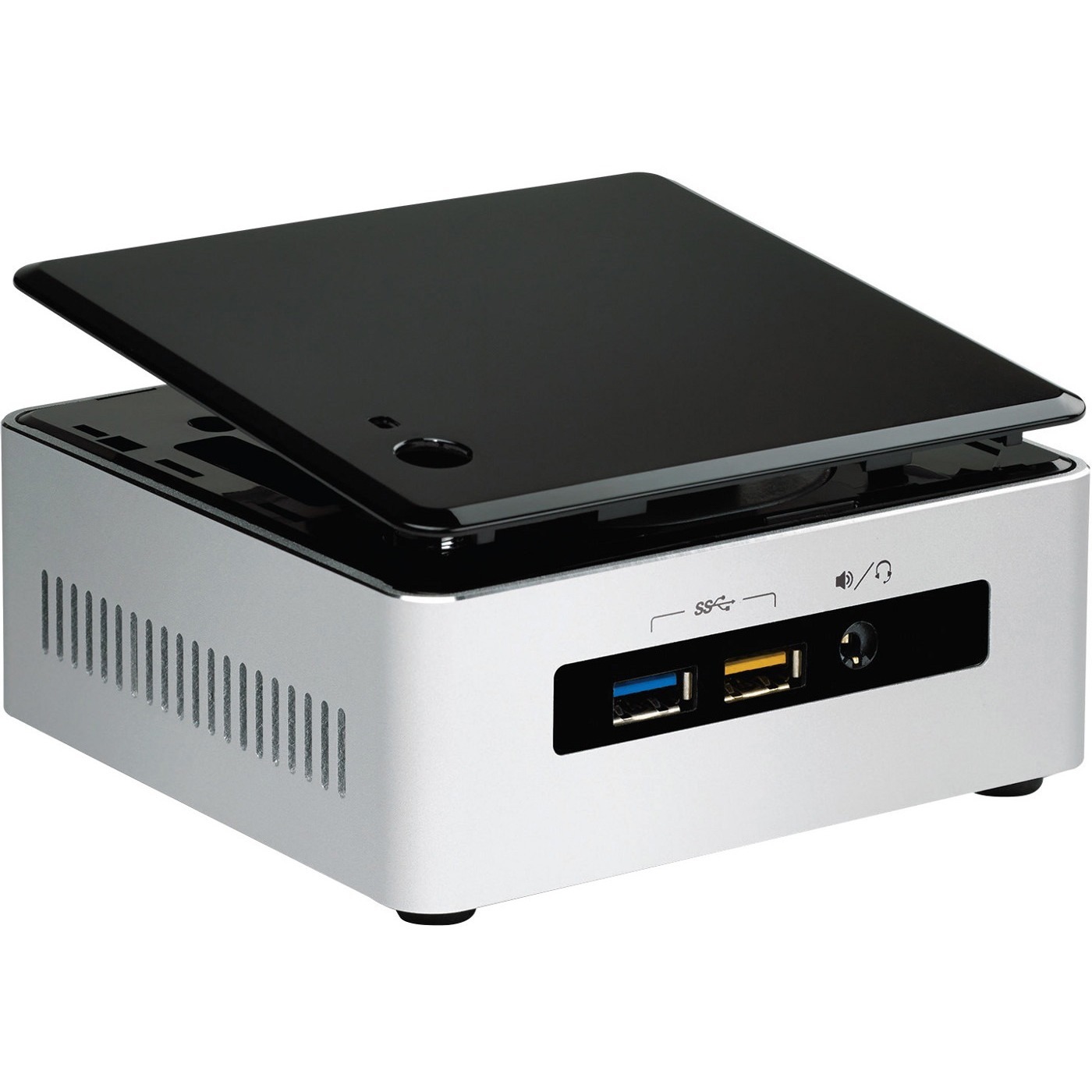 Intel NUC5CPYH Desktop Computer - Intel Celeron N3050 - Mini PC - Silver, Black