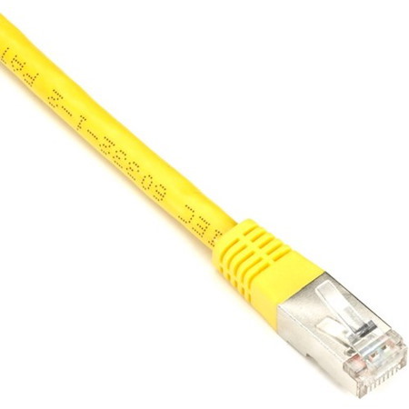 Black Box CAT5e 100-MHz Stranded Patch Cable Slim Molded Boot - F/UTP, CM PVC, Yellow, 6FT