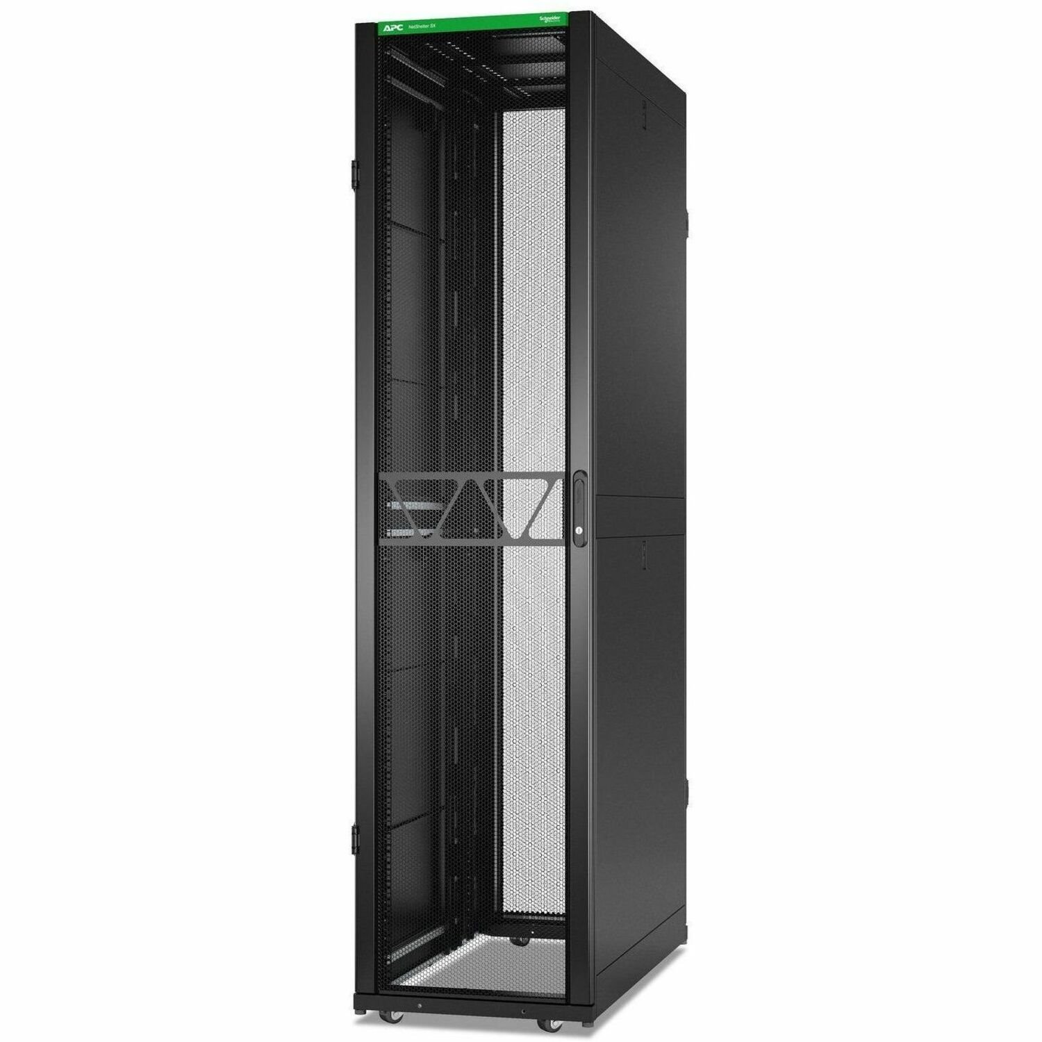APC NetShelter SX Server Rack Gen 2, 52U, 2436H x 600W x 1200D mm, w/ Sides, Black