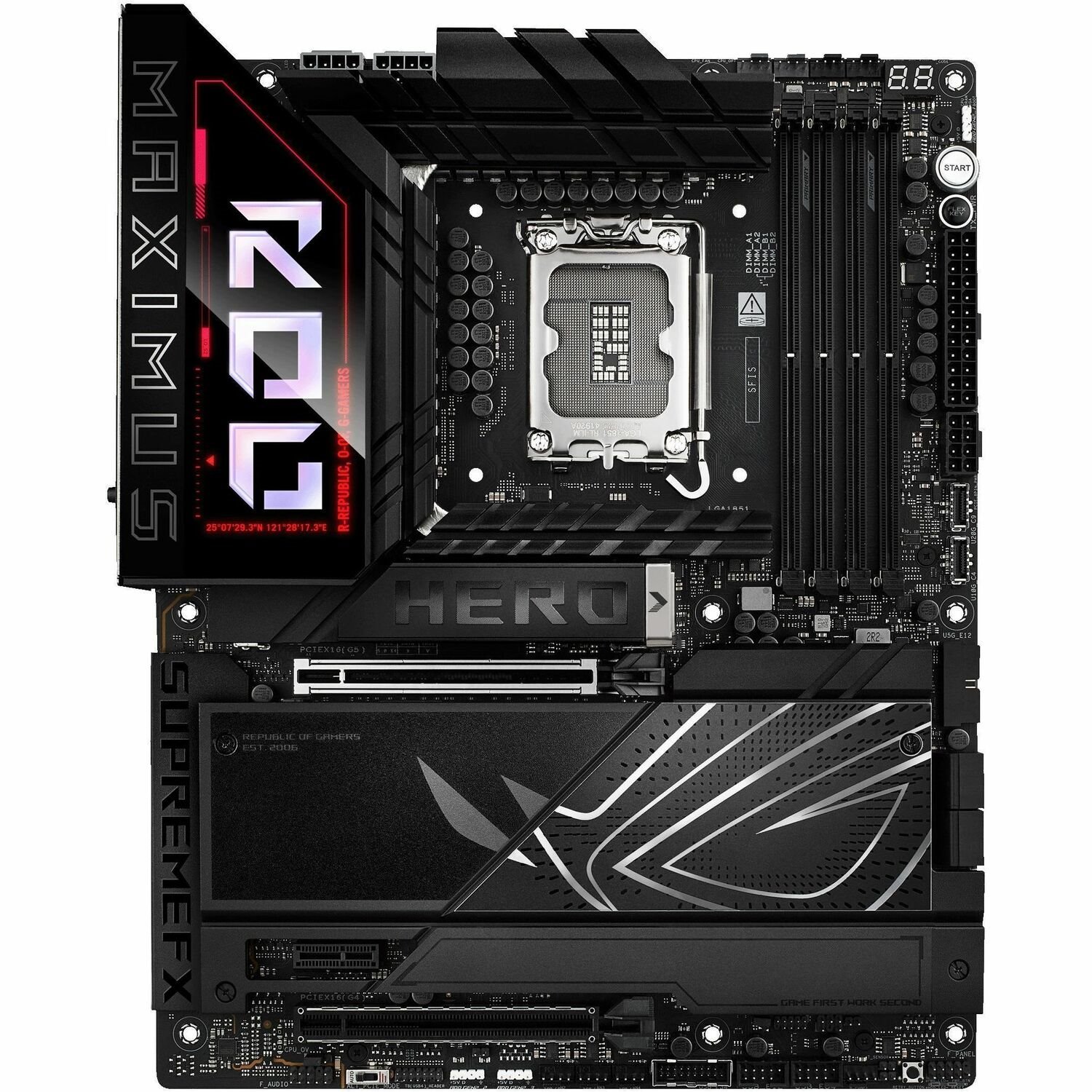 Asus ROG Maximus Z890 Hero Gaming Desktop Motherboard - Intel Z890 Chipset - Socket LGA-1851 - ATX