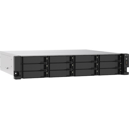 QNAP TS-1273AU-RP-8G 8 x Total Bays SAN/NAS Storage System - 5 GB Flash Memory Capacity - AMD Ryzen V1500B Quad-core (4 Core) 2.20 GHz - 8 GB RAM - DDR4 SDRAM - 2U Rack-mountable