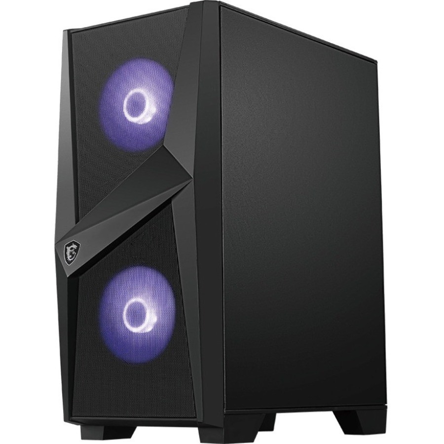 Msi Mag Forge 100M PC Case, Mid-Tower, Usb 3.2, Black | Msi | Mag Forge 100M | Black | Atx