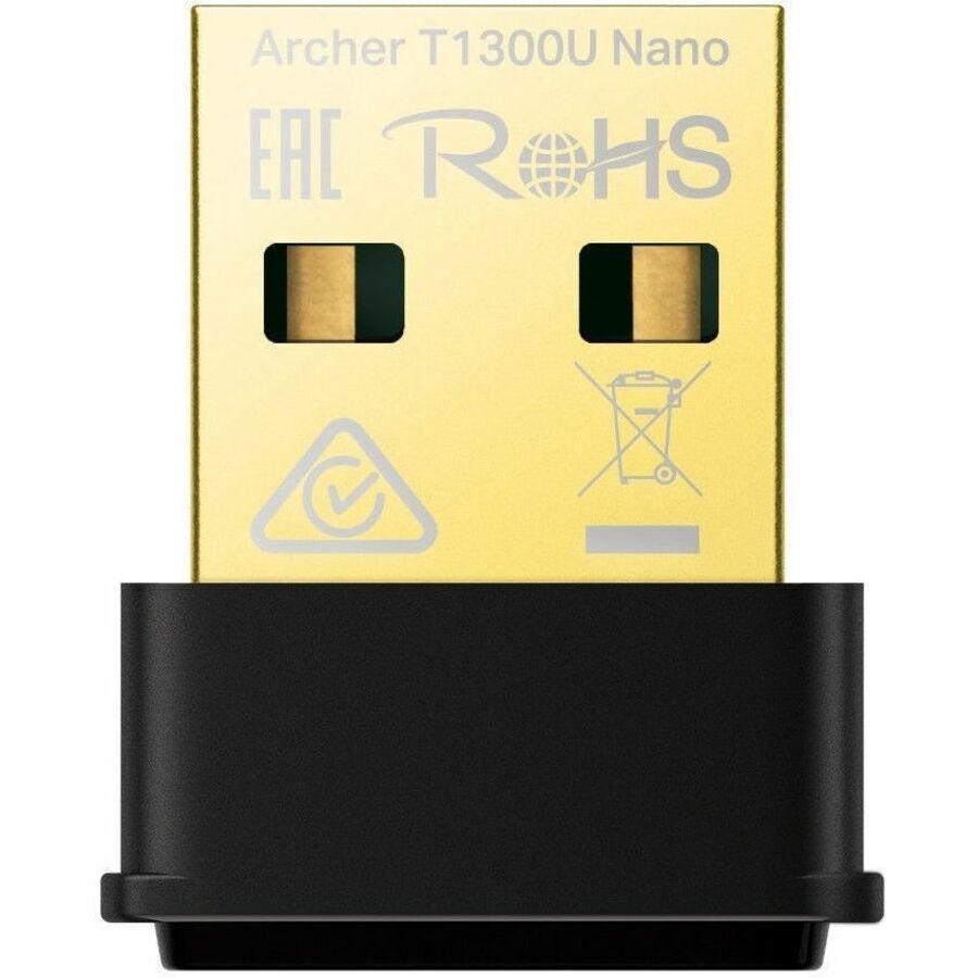 TP-Link Archer T1300u Nano Ac1300 Nano Wireless Mu-Mimo Usb Adapter, 1201 MBPS At 5 GHz + 574 MBPS At 2.4 GHz, 5G NR 4.67Gbps/1.25Gbps, Lte Support C