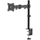 Newstar Full Motion Desk Mount (clamp & grommet) for 10-30" Monitor Screen, Height Adjustable - Black