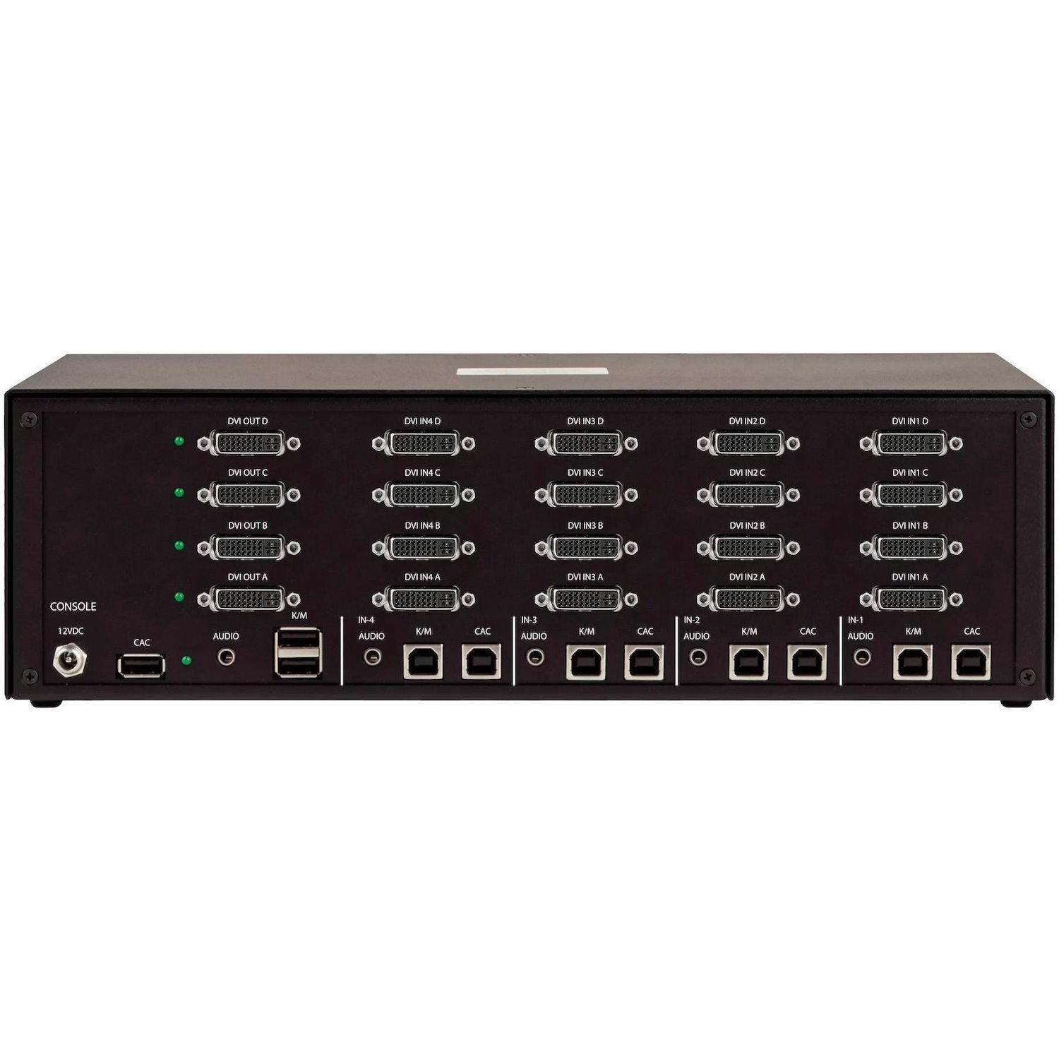 StarTech.com Secure 4-Port Quad-Monitor KVM Switch, DVI, NIAP 4.0, Metal Housing, CAC Port, Made in the USA