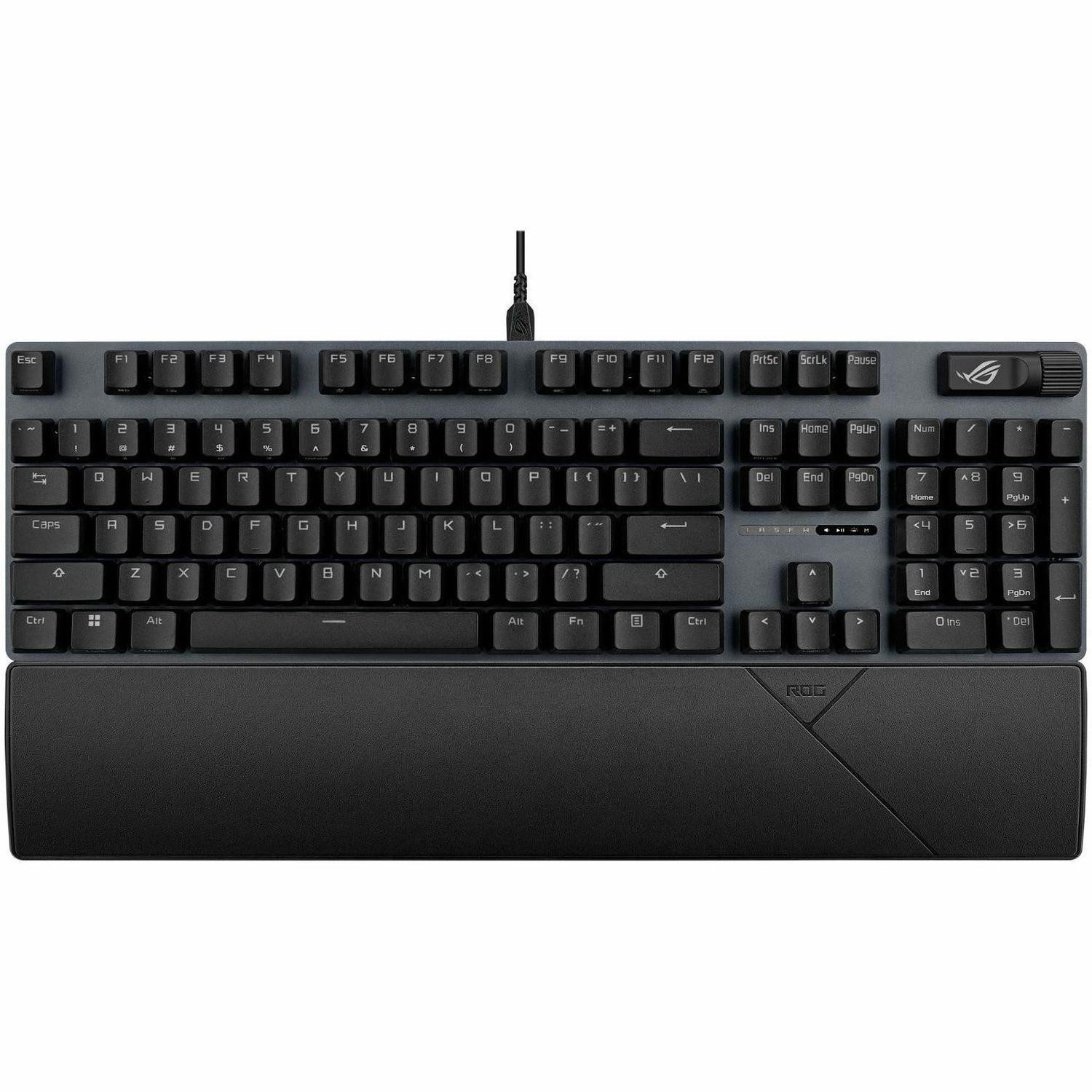 Asus ROG Strix Scope II X Gaming Keyboard - Cable Connectivity - USB 2.0 Type A Interface - RGB LED