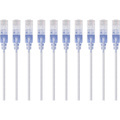 Monoprice 10-Pack, SlimRun Cat6A Ethernet Network Patch Cable, 3ft White
