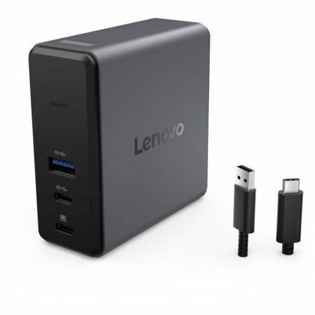 Lenovo 40BD USB Type C Docking Station - Charging Capability - Memory Card Reader - TransFlash - Grey - Portable