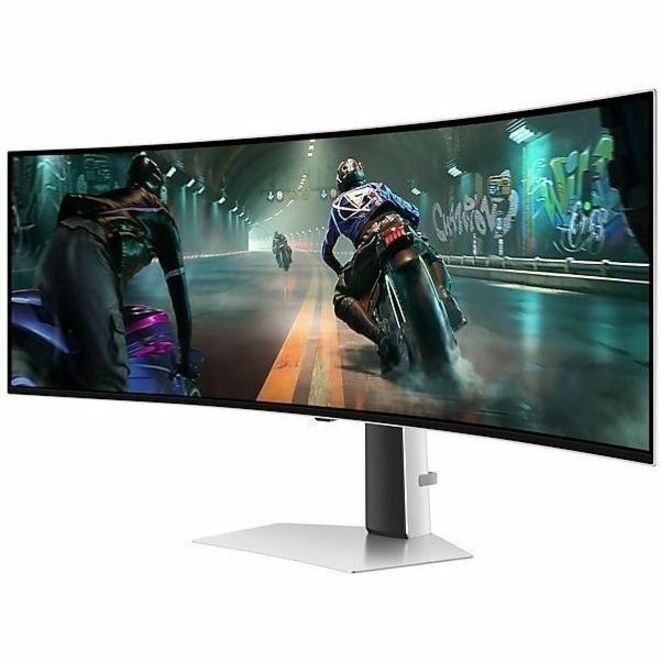 Samsung Odyssey OLED G9 S49DG912SN 49" Class Dual Quad HD (DQHD) Curved Screen Gaming OLED Monitor - 32:9 - Silver