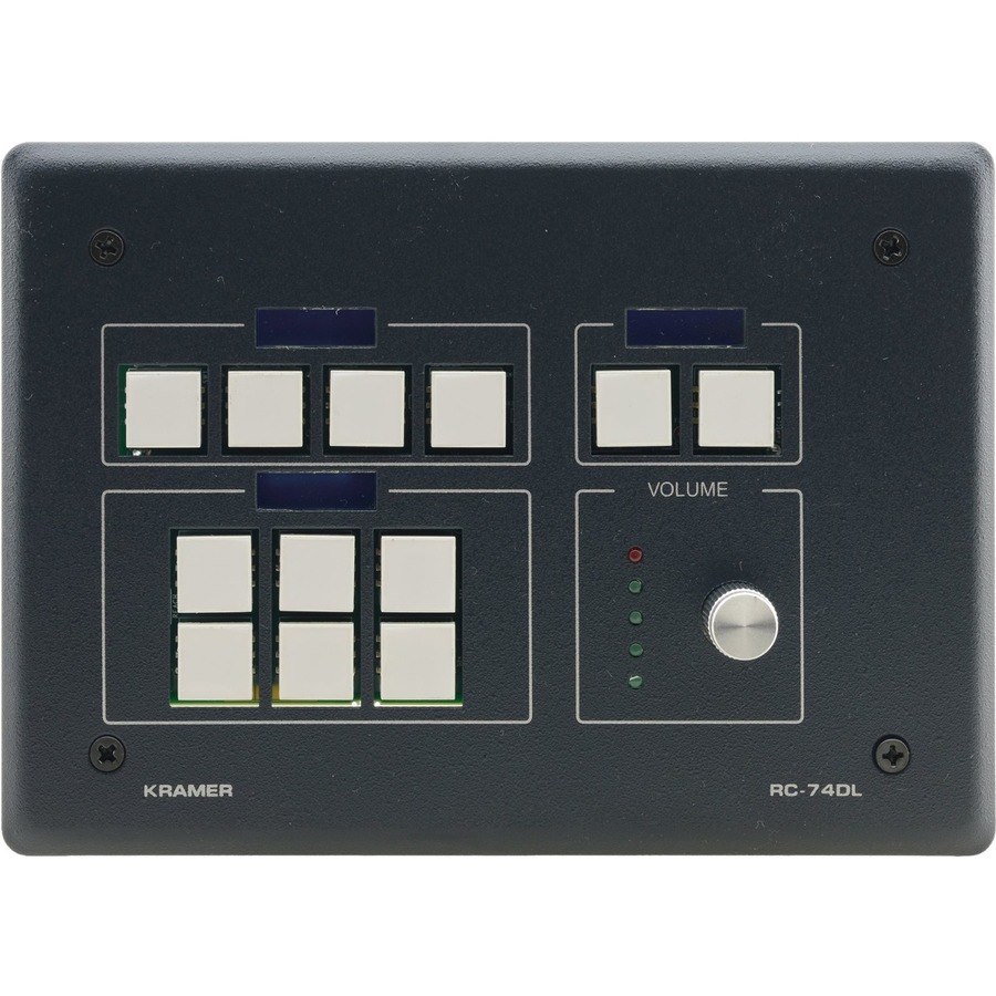 Kramer 12-button Ethernet and KNET Control Keypad with Knob and Displays (US)