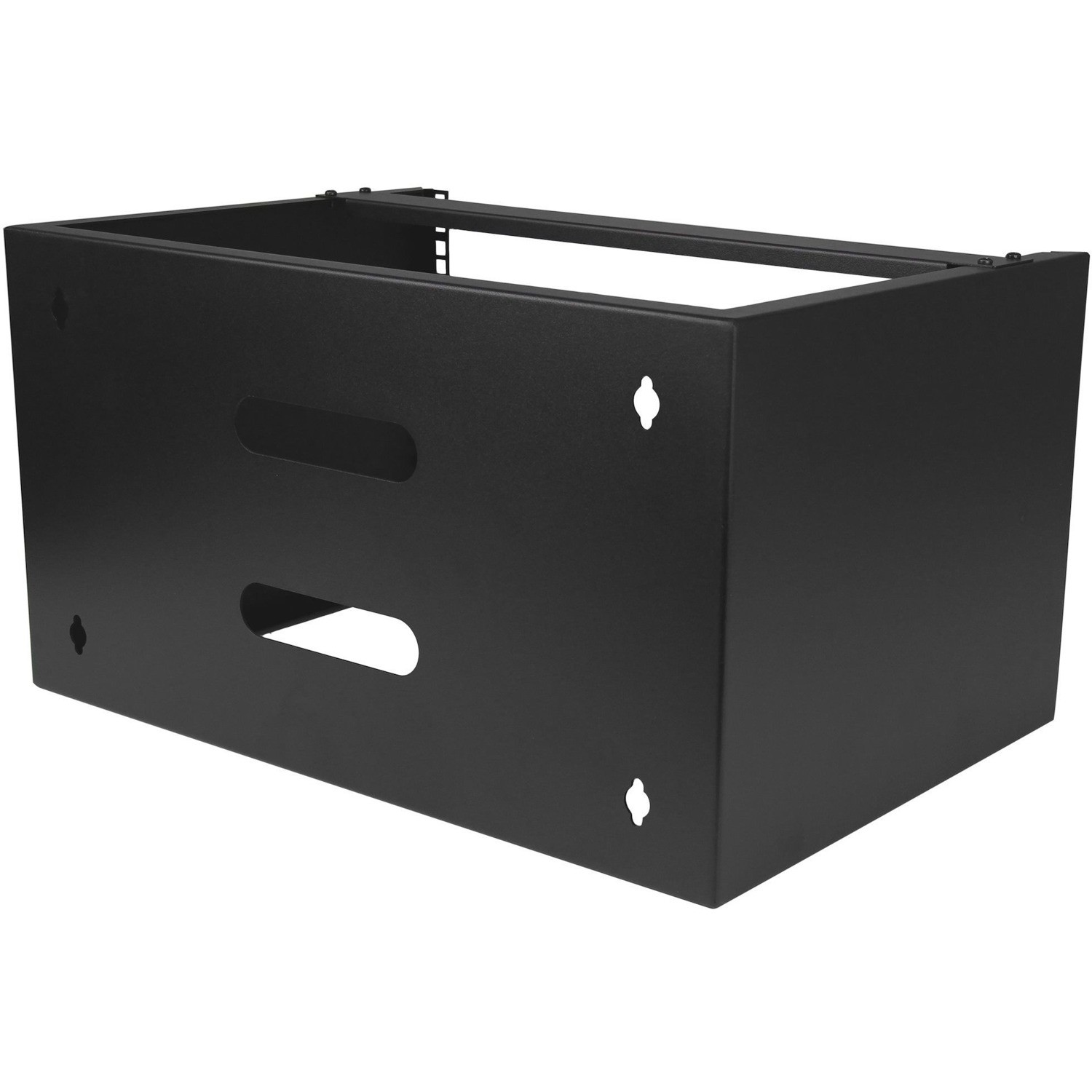 StarTech.com 6U Wall Mount Rack, 14in Deep, 19 inch Wall Mount Network Rack, Wall Mounting Patch Panel Bracket for Switch/IT Equipment