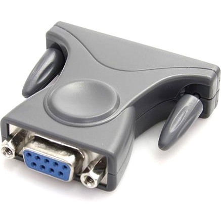 StarTech.com 3ft (91cm) 1-Port USB to Serial Cable, DB9/DB25 RS232 to USB Converter, Prolific, USB to Serial Adapter