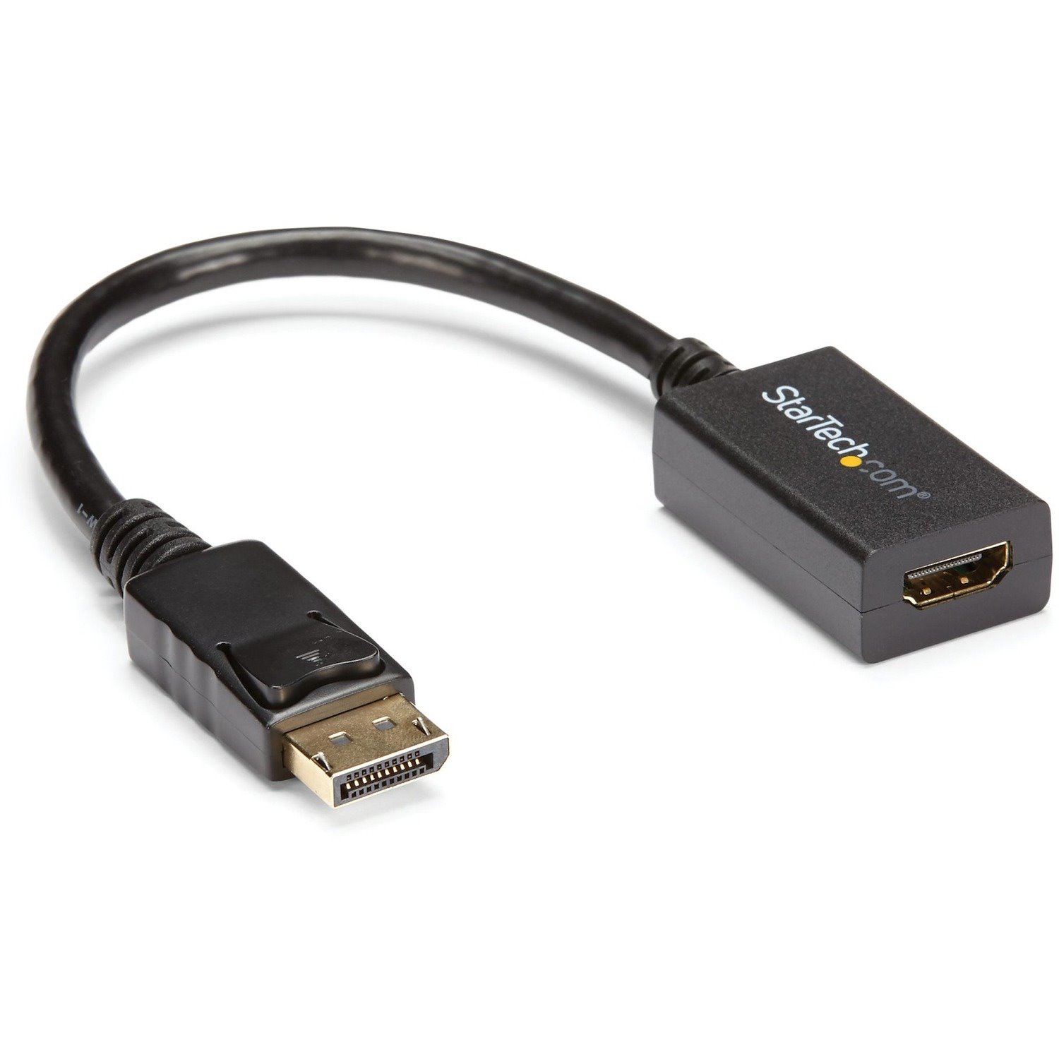 StarTech.com DisplayPort to HDMI Adapter, 1080p DP to HDMI Video Converter, DP to HDMI Monitor/TV Dongle, Passive, Latching DP Connector