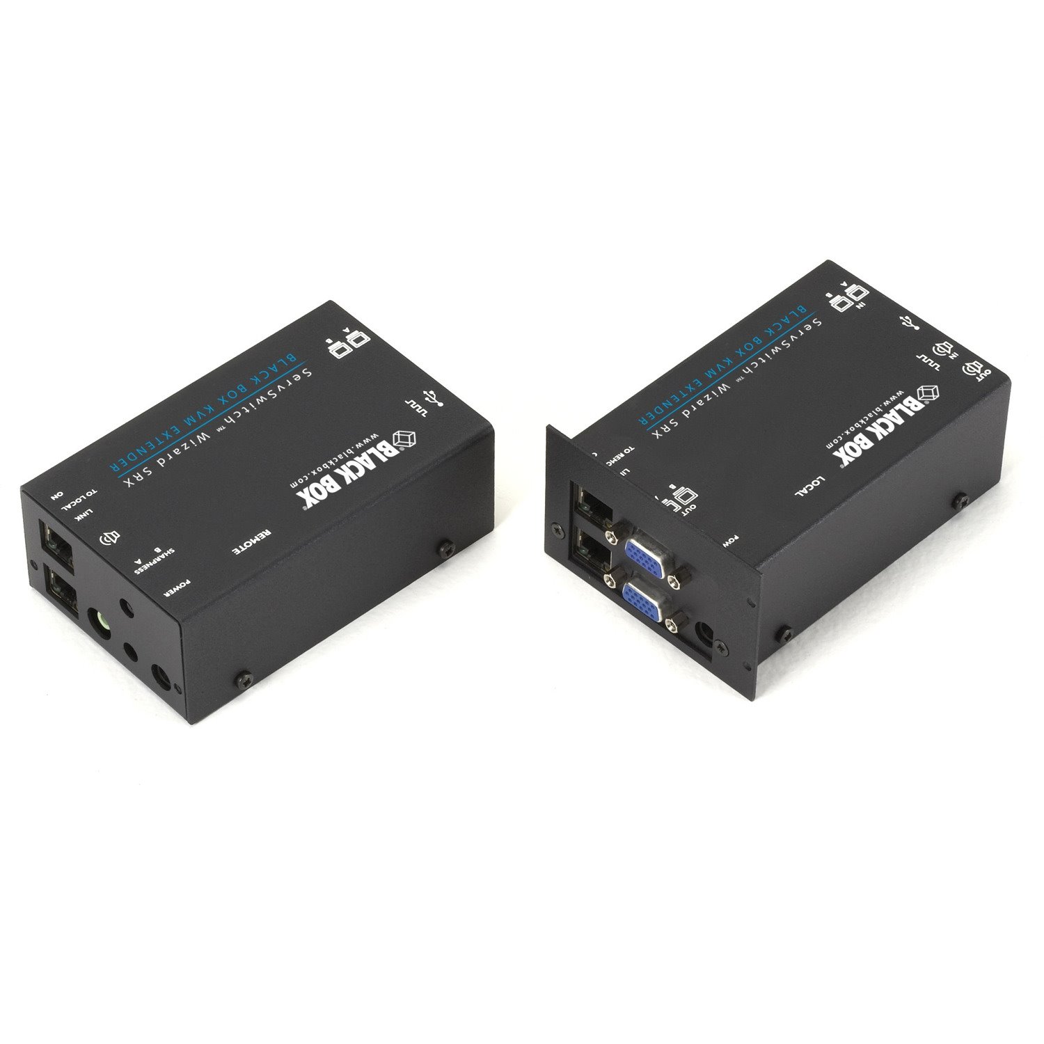 Black Box ServSwitch Wizard USB SRX KVM Extenders, Dual-Video, USB, Audio, and RS-232