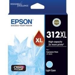 EPSON 312XL LIGHT CYAN INK CLARIA PHOTO HD - EXPRESSION PHOTO XP-8500,XP-8600,XP-8700