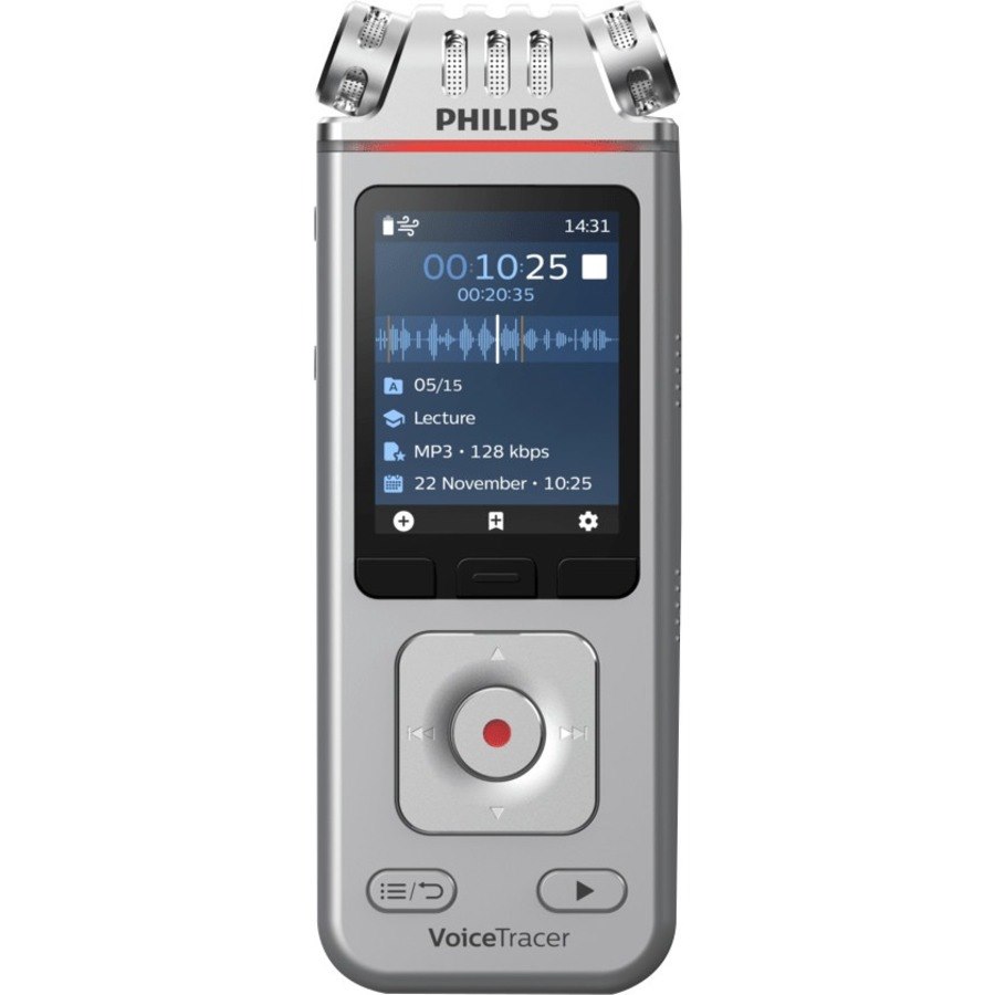 Philips VoiceTracer DVT4110 Audio Recorder for Lectures