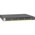 Netgear ProSafe M4300 M4300-52G-PoE+ 48 Ports Manageable Layer 3 Switch - 10 Gigabit Ethernet, Gigabit Ethernet - 10GBase-T, 10/100/1000Base-TX, 10GBase-SR, 1000Base-SX, 1000Base-LX, 10GBase-LRM, 10GBase-LR