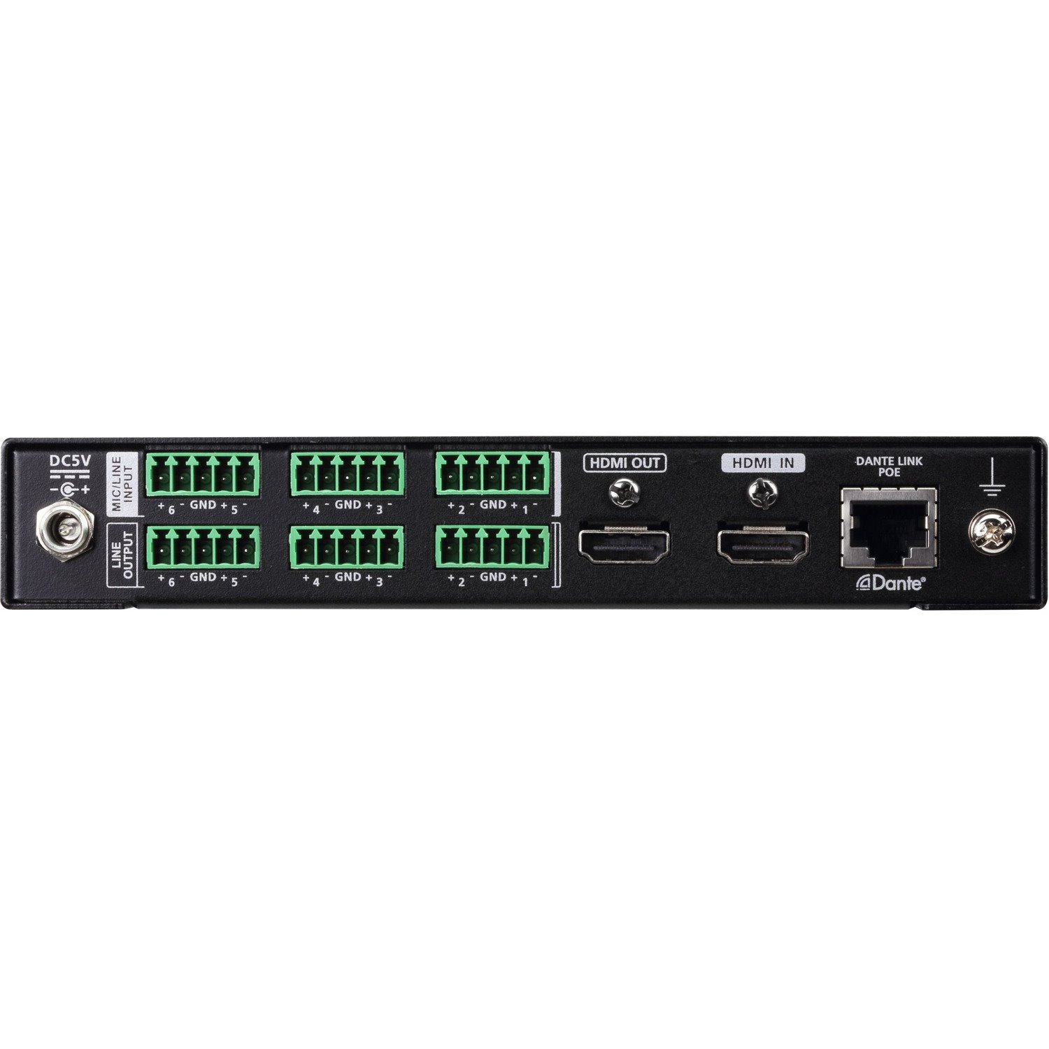 ATEN 6 x 6 Dante Audio Interface with HDMI