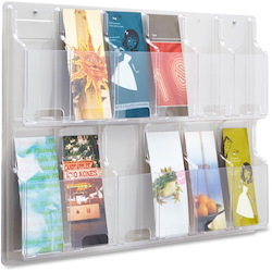 Safco 12 Pamphlet Pocket Display Rack